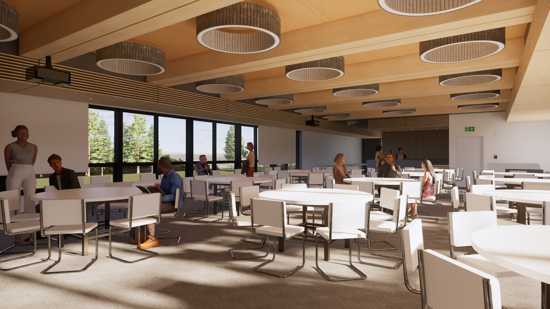 MPR Looking NE – Round Tables